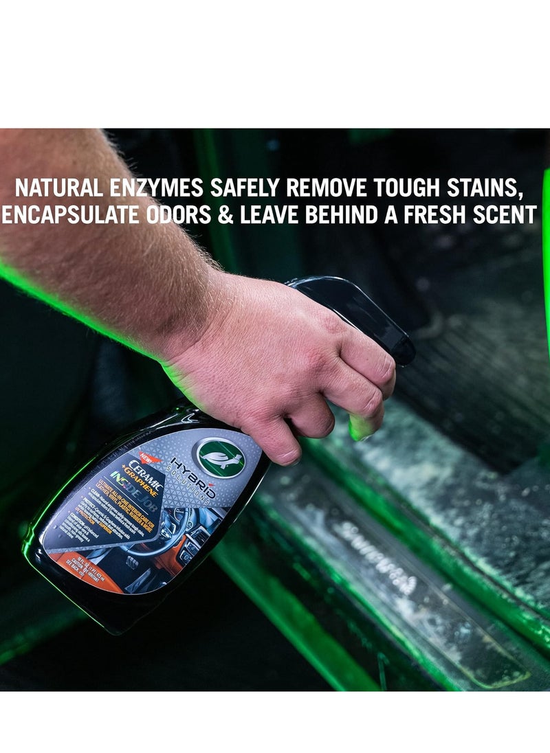 TURTLE Turtle Wax Hybrid Solutions Ceramic Graphene Inside Job, Interior All Purpose Car Cleaner and Protectant, Odor Eliminator Works on Leather Vinyl Plastic Rubbe  - Image 3
