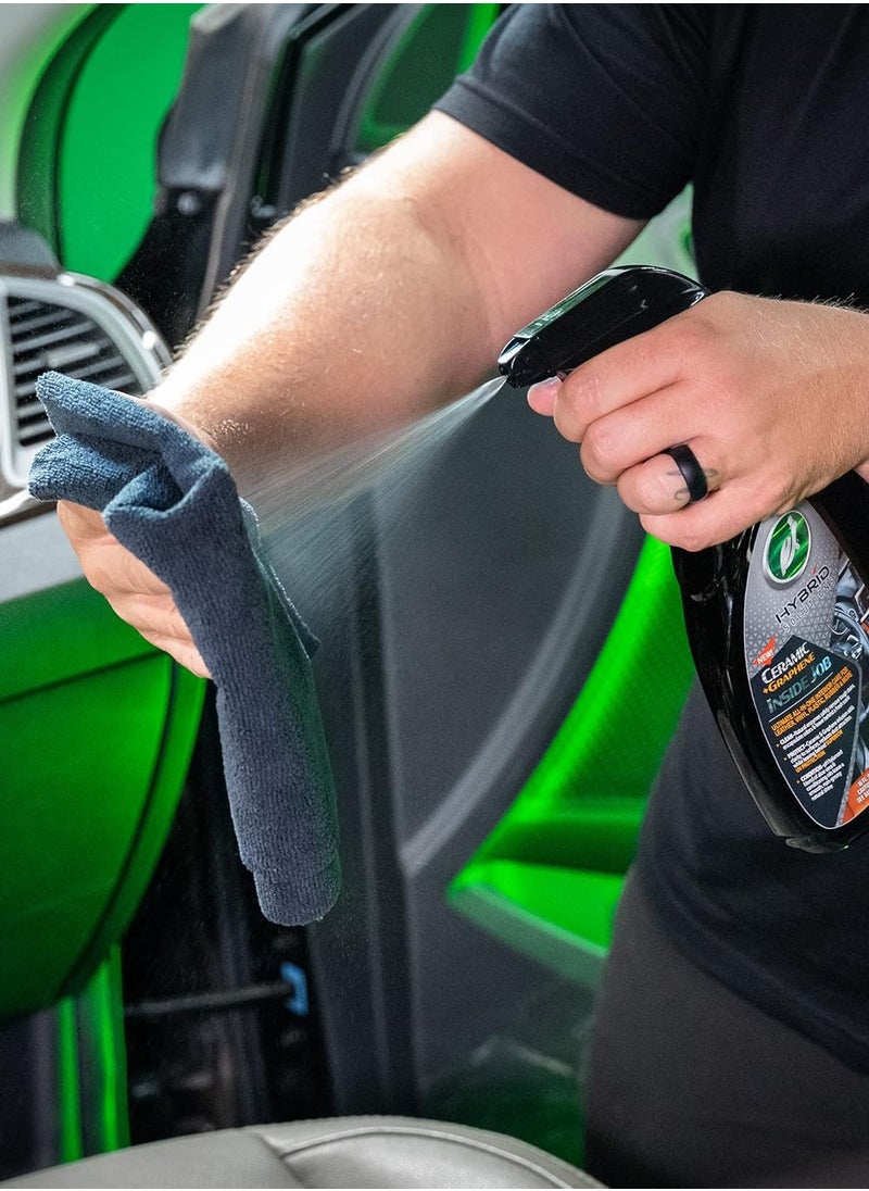 TURTLE Turtle Wax Hybrid Solutions Ceramic Graphene Inside Job, Interior All Purpose Car Cleaner and Protectant, Odor Eliminator Works on Leather Vinyl Plastic Rubbe  - Image 4