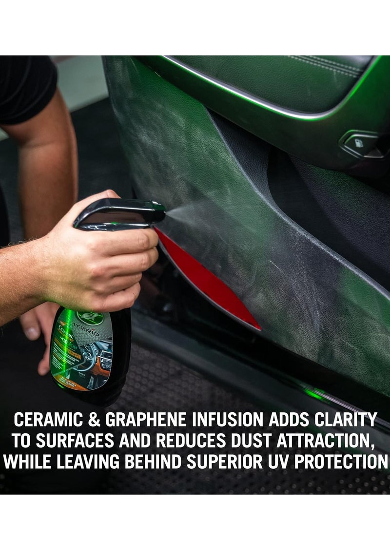 TURTLE Turtle Wax Hybrid Solutions Ceramic Graphene Inside Job, Interior All Purpose Car Cleaner and Protectant, Odor Eliminator Works on Leather Vinyl Plastic Rubbe  - Image 5