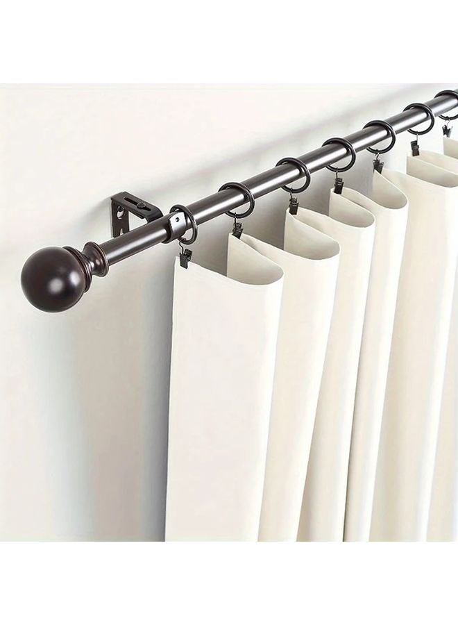 10pcs Bronze Vintage Antique Brass Metal Curtain Rings With Clips Heavy Duty Drapery Hangers - Image 5