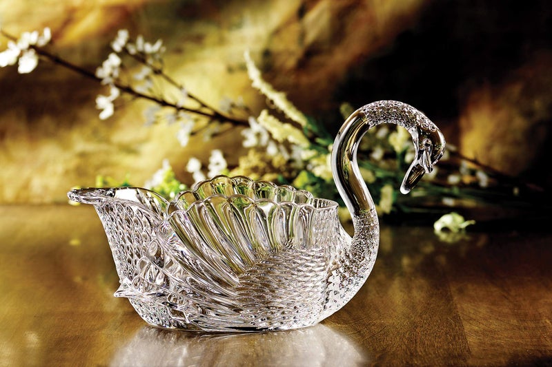 Godinger Swan Centerpiece Bowl Crystal Giftware - Image 2