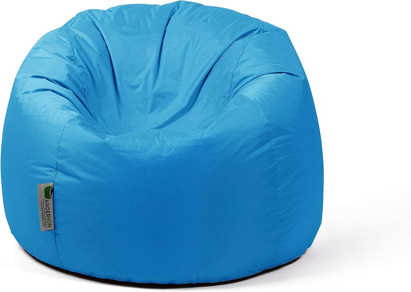 Ultra Soft Bean Bag Chair With Waterproof Fabric For Kids & Adults (Medium, Light Blue)