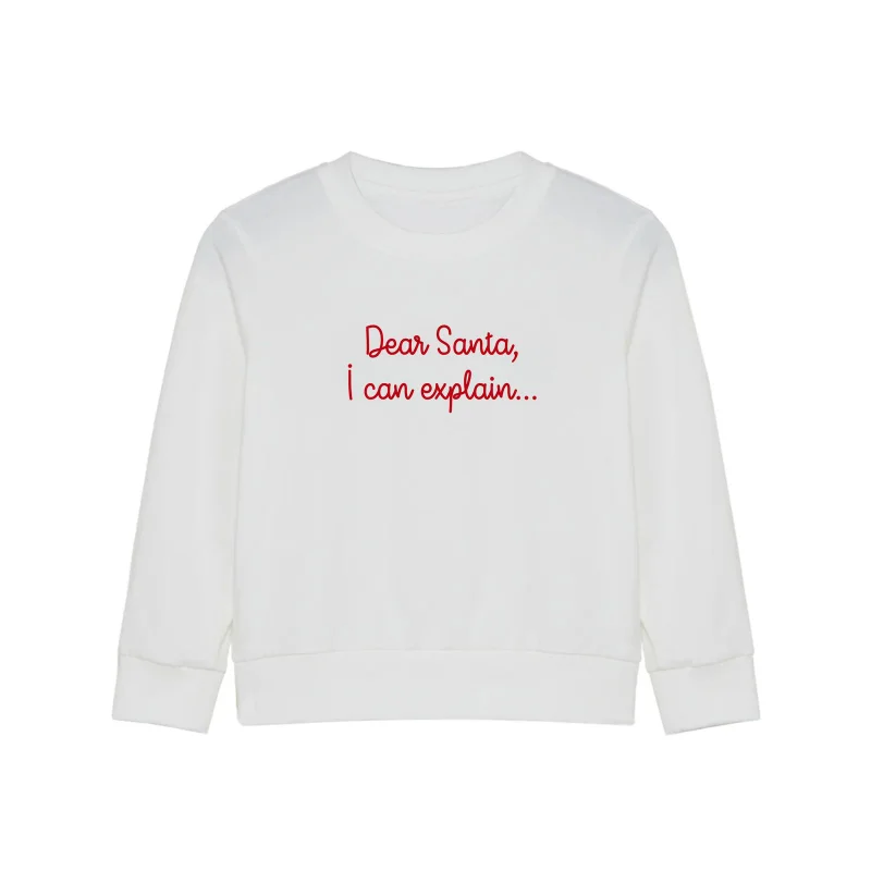 Little IA Dear Santa, I can explain Sweatshirt