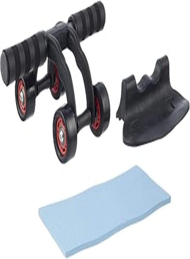 OR Other Exercise rolling wheel with yoga mat, 4 wheels - multi color 
