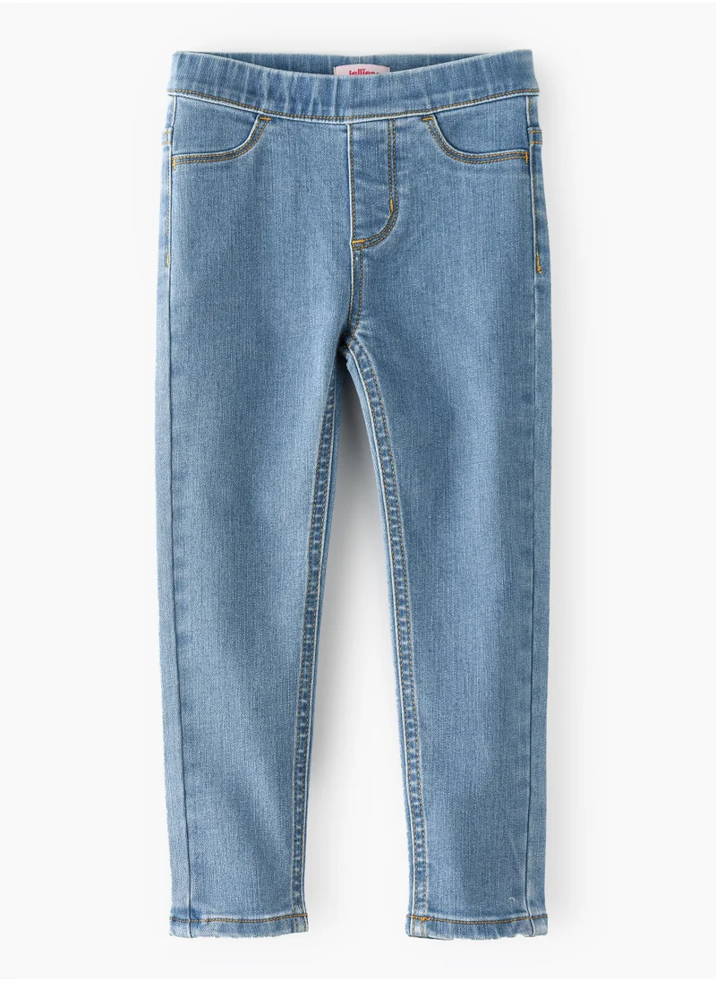 Jelliene Denim Fun & Flexibility: Girls Stretchy Jeggings All-Day Comfort & Stylish Appeal