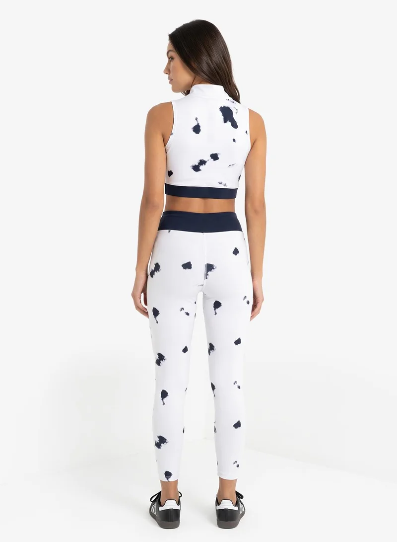 Frwd Printed Sports Bra & Athletic Leggings Set