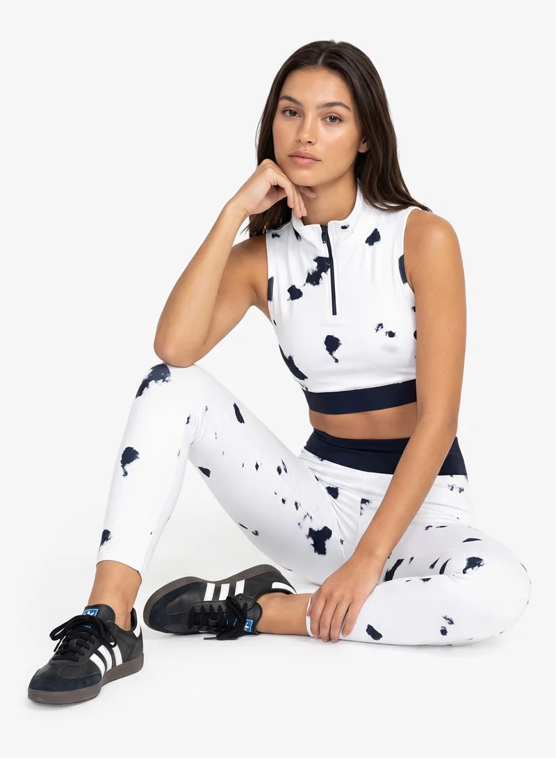 Frwd Printed Sports Bra & Athletic Leggings Set