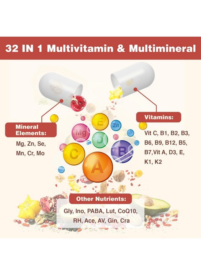 Sambugra Liposomal Multivitamin for Women 50+ - Women Daily Multivitamin with 32 Ingredients, CoQ10, Vitamins C, B, D, E for Cardiovascular & Bone Health Support - Iron-Free (60 Capsules) - Image 4