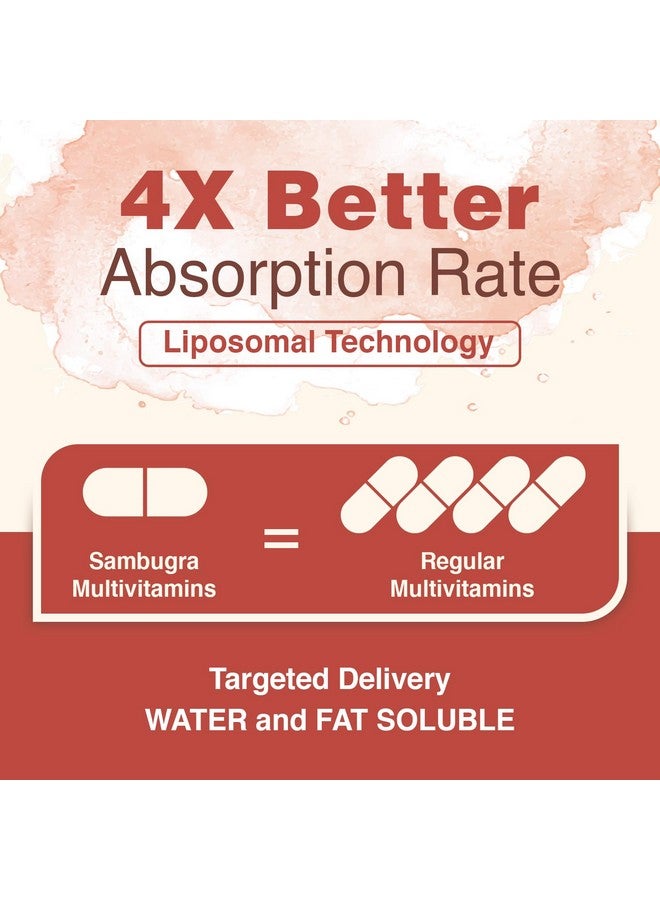 Sambugra Liposomal Multivitamin for Women 50+ - Women Daily Multivitamin with 32 Ingredients, CoQ10, Vitamins C, B, D, E for Cardiovascular & Bone Health Support - Iron-Free (60 Capsules) - Image 3