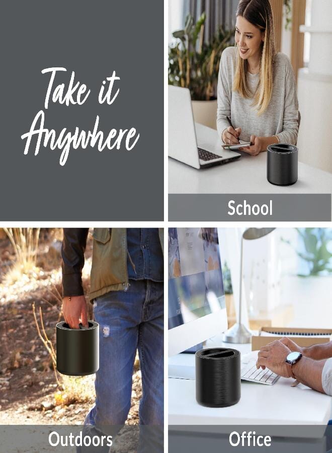 Bentgo Bentgo Stainless Insulated Food Container - 2.4 Cups (19 oz), Triple-Layer Insulation, Vacuum Seal, Leak-Proof, Built-In Handle, Wide Opening, Premium Stainless Steel, for Cool/Warm Foods (Black) - Image 4