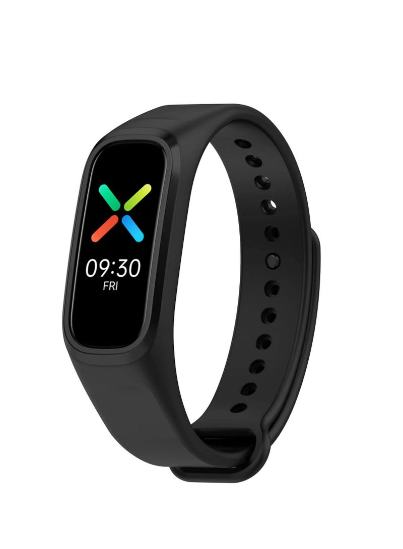 Compatible with OPPO Band Replacement Band - Replacement TPU Wrist Watch Band Strap Compatible with OPPO Band/One Plus Band (Black) - Image 1