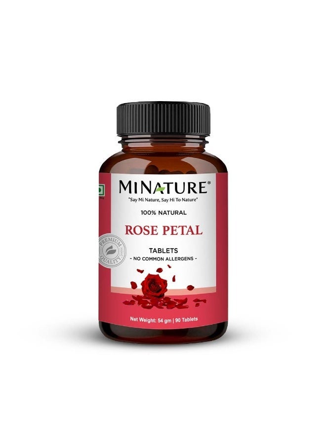 minature Rose Petal Tablet  Ayurveda Tradition | Pure & Natural | Chemical & Preservative Free | Vegan|90 Tablets, 45 Days Supply| Made in India - Image 1