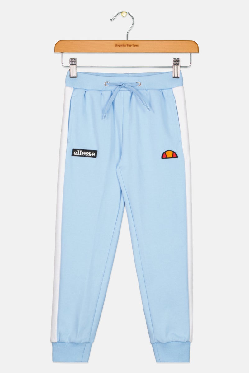 Ellesse Kids Boy Brand Logo Drawstrings Sweatpants, Blue - Image 1