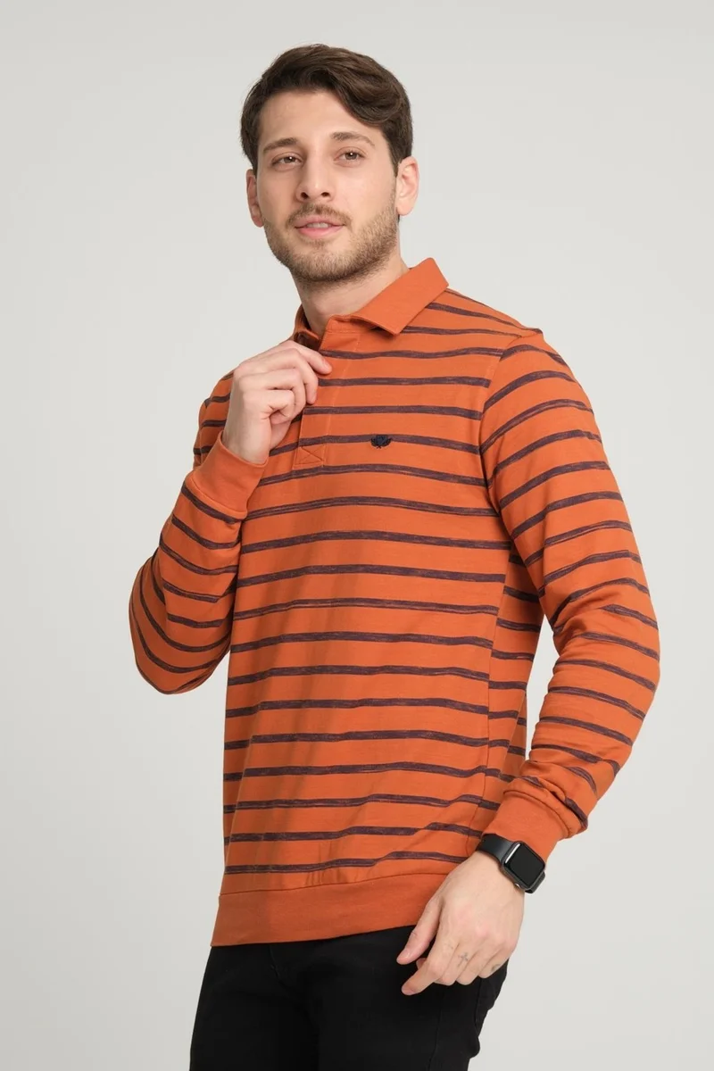 الكسندر جاردي Polo Neck Sweatshirt(Wk25386)