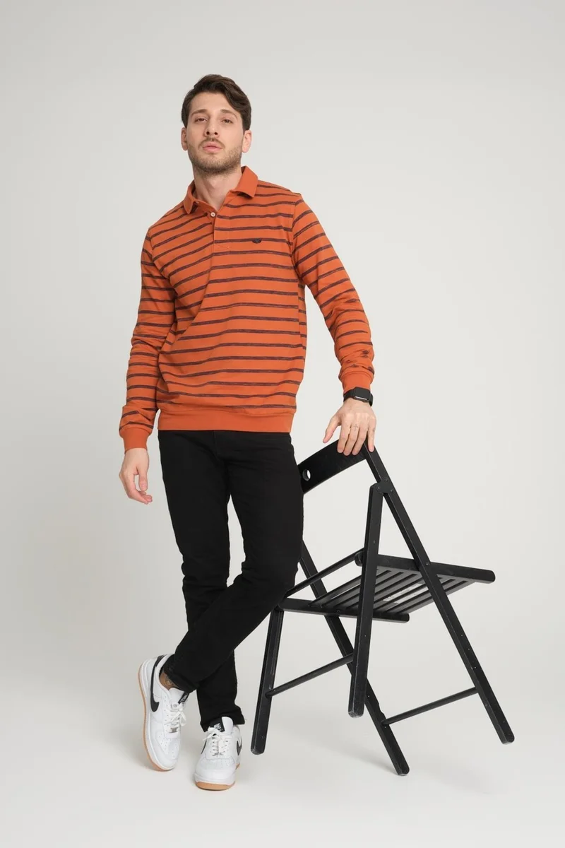 الكسندر جاردي Polo Neck Sweatshirt(Wk25386)