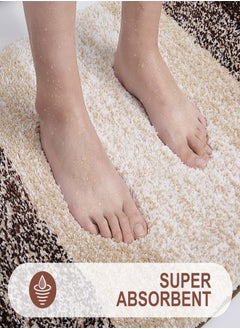 Ofrdncy Luxury Bathroom Rug Mat, Multiple sizes, Extra Soft and Absorbent Microfiber Bath Rugs, Non-Slip Plush  Bath Carpet, Machine Wash Dry(Brown)  - Image 4