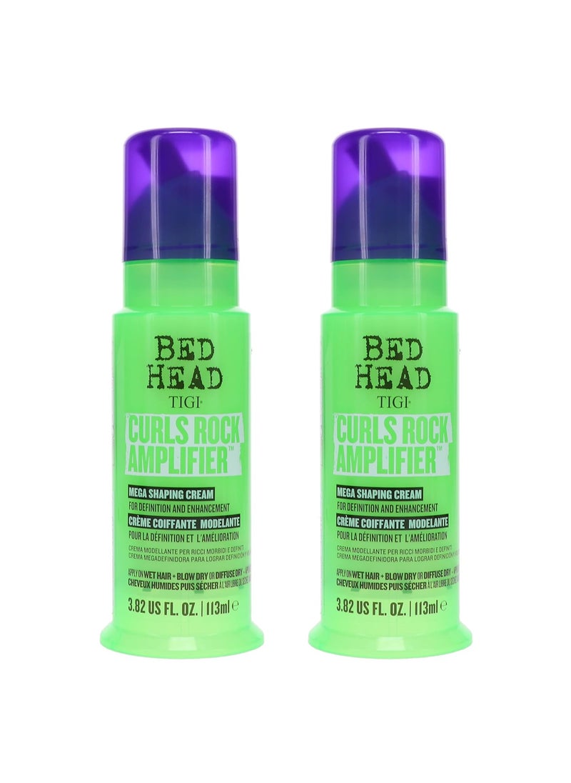 TIGI Bed Head by TIGI Curls Rock Amplifier Curly Hair Cream for Defined Curls 38 oz Pack of 2 