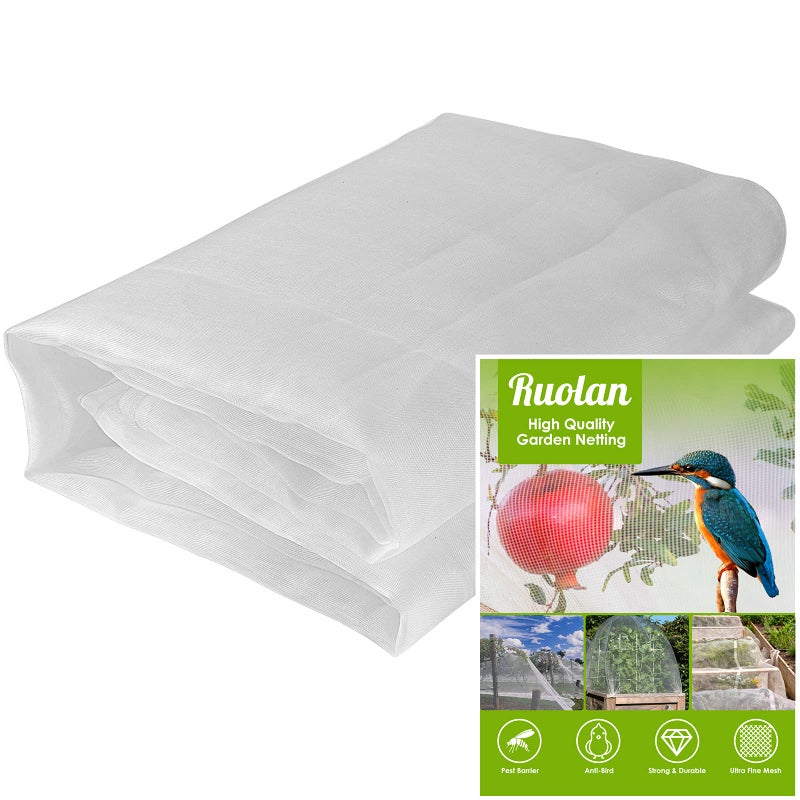 Ruolan Garden Mesh Netting for Plants10X33 FT Insect Netting for GardenGarden CoverGarden Bug NettingBerry NettingGarden Fabric Plant Cover