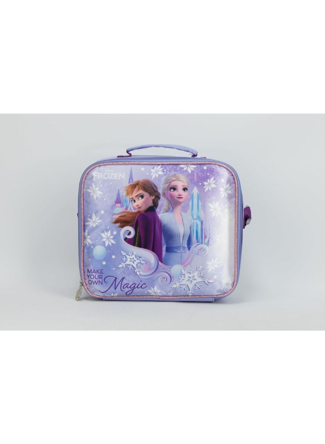 SunCe Disney Frozen Insulated Zipper Closure Lunch Tote Purple 9.05 x 3.54 x 10.63 Inch SUNS-2251DFO  - Image 1