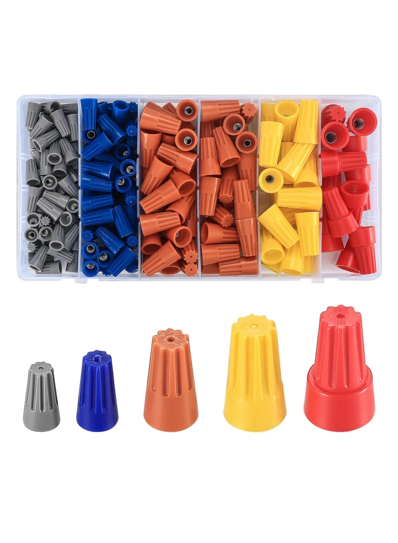 158 Pcs Wire Connectors Nuts Kit - Electrical Twist Wiring Splice Screw Caps Assortment  - Image 1