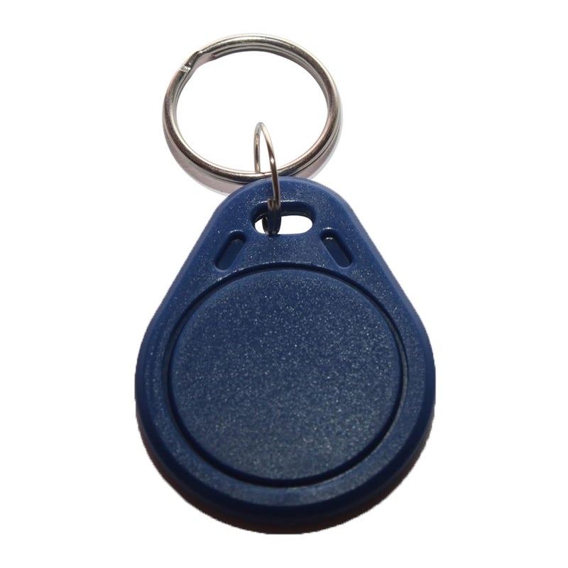 RAPIDRADIO RRHFKF01 13.56 MHz ISO 14443: MIFARE FM1108 HF RFID KeyFob Proximity Token Tag Keypad ID Card for Door Entry Access Control System & Security Lock (Wholesale, Blue, Pack of 250) - Image 1