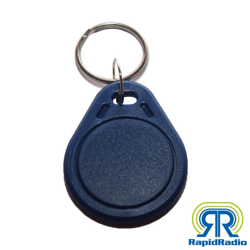 RAPIDRADIO RRHFKF01 13.56 MHz ISO 14443: MIFARE FM1108 HF RFID KeyFob Proximity Token Tag Keypad ID Card for Door Entry Access Control System & Security Lock (Wholesale, Blue, Pack of 250) - Image 4