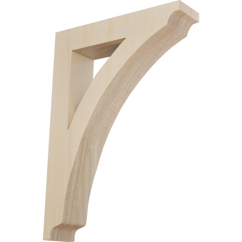 Ekena Millwork BKTW01X07X10THRW Medium Thorton Wood Wood Brackets 1 34W x 7 12D x 10 12H Rubberwood