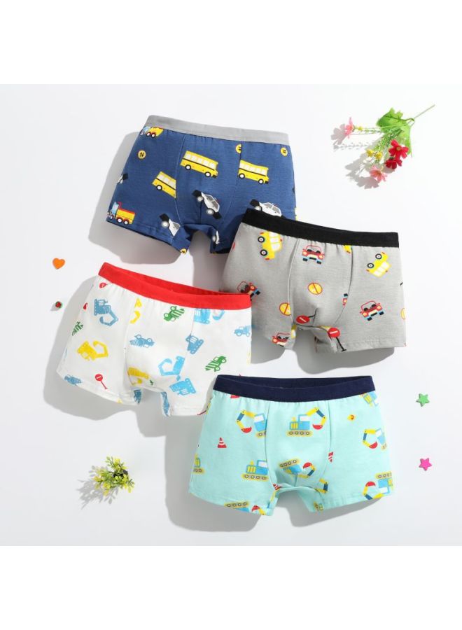 New Boys' Underwear Pure Cotton Breathable Boys' Boxer Briefs Medium And Large Children's Cartoon Boxer Briefs Baby Boy Manufacturer