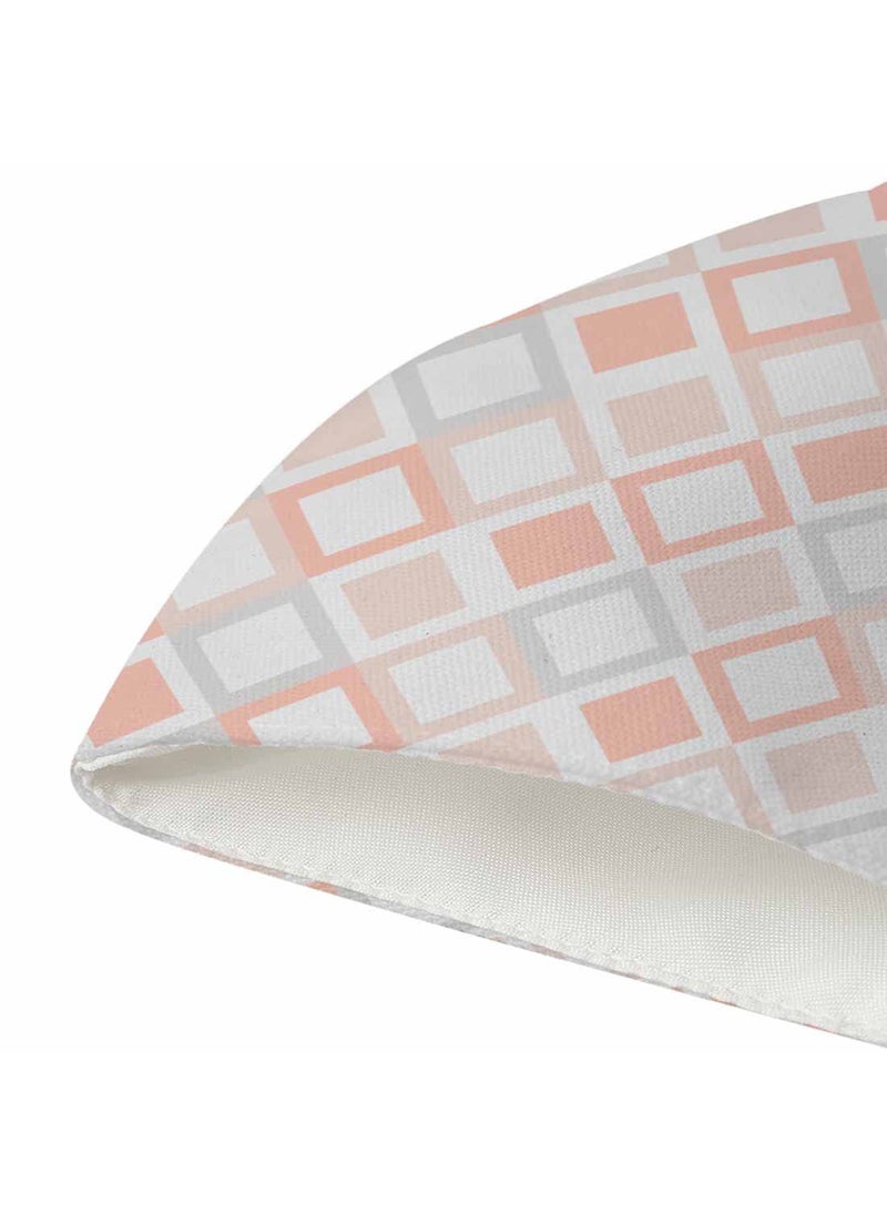 Crazyify Crazyify Peach White Grey Mosaic Print Face Mask Face Mask Set of 3 For WomenMen with Adjustable Earloop Two Layer Soft Printed Canvas Fabric with HD Print Washable Resuable  - Image 4