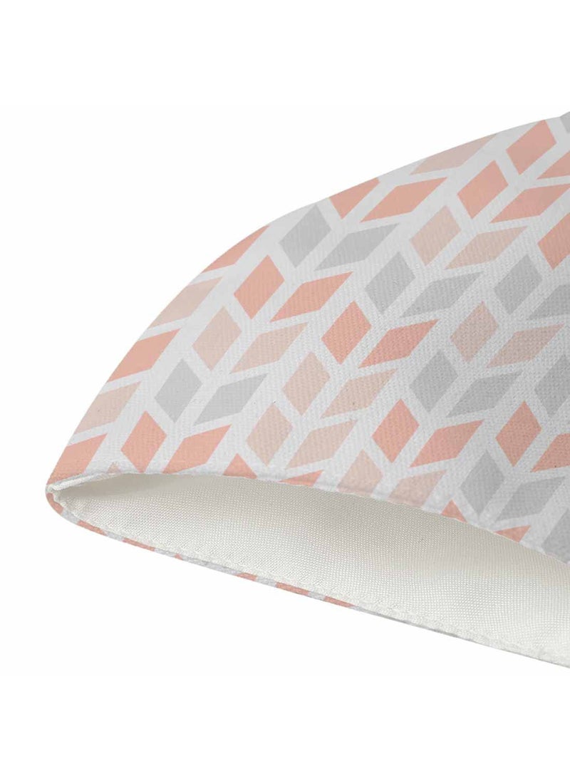 Crazyify Crazyify Peach White Grey Mosaic Print Face Mask Face Mask Set of 3 For WomenMen with Adjustable Earloop Two Layer Soft Printed Canvas Fabric with HD Print Washable Resuable  - Image 2
