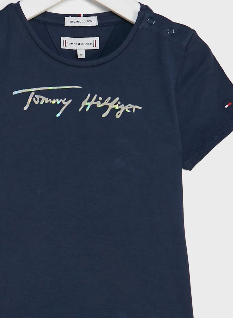TOMMY HILFIGER Kids Script Printed T-Shirt