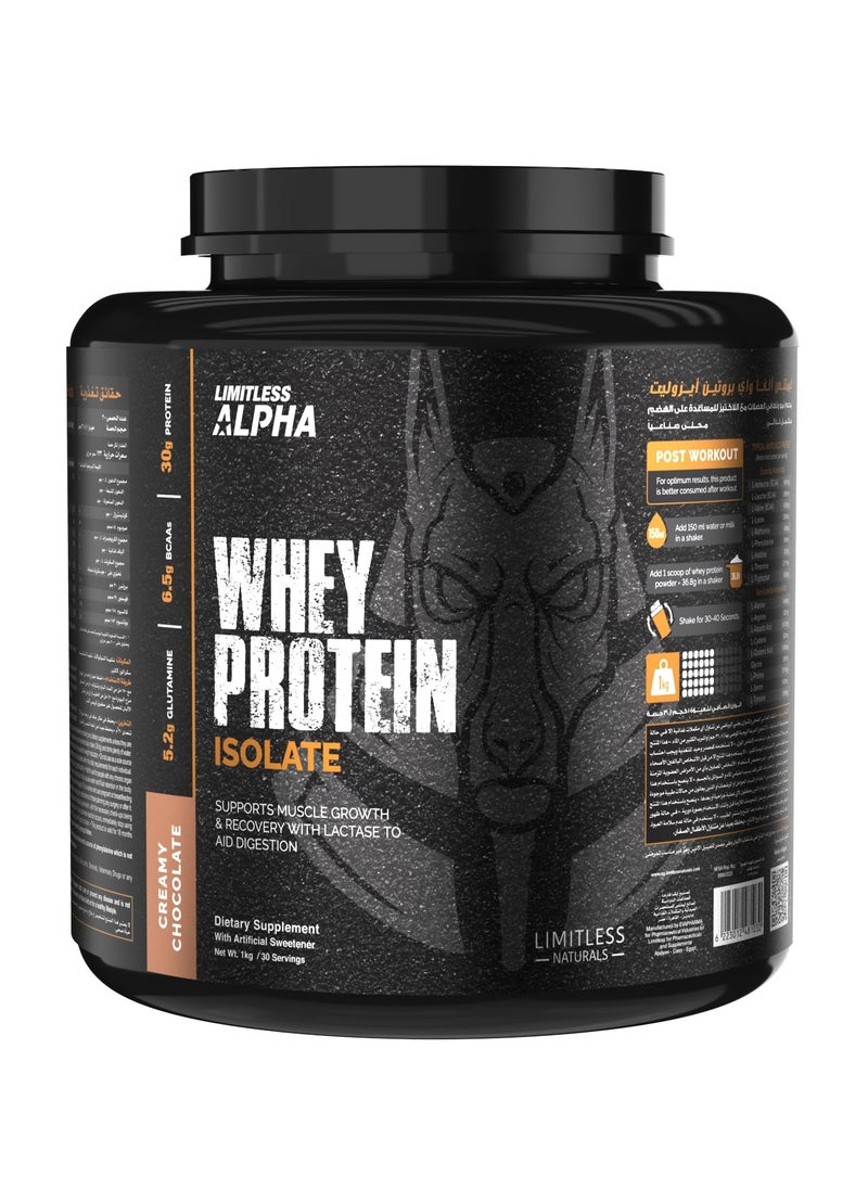 LIMITLESS - Alpha Whey Protein Isolate - Creamy Chocolate - Image 1