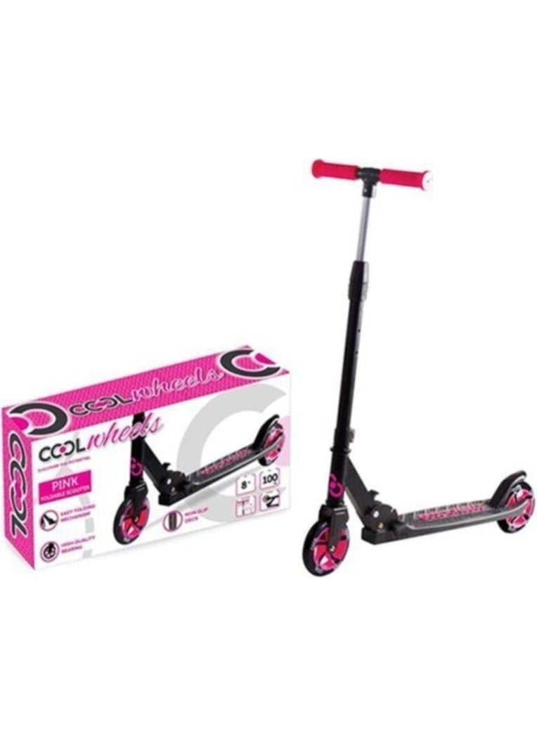 Scooter  Cool Wheels 2 Wheels Large Size 8+ Age Carrying 100 kg Pink 