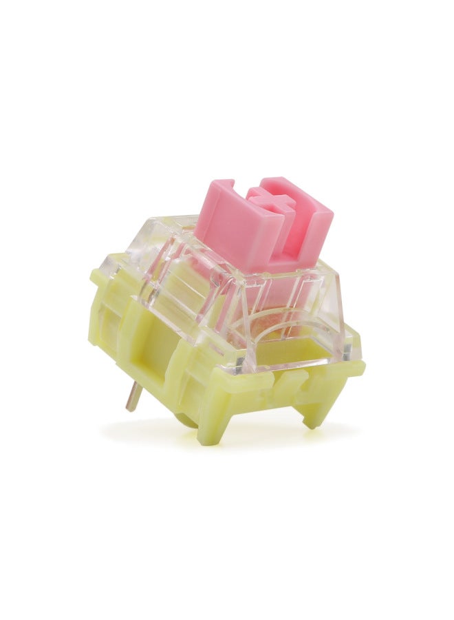 Ttc Powder V2 Moon Red Tea Quick Ice Silent Ace Silent Red Keycap Customized Mechanical Keyboard-Color:V2 Gold Powder Shaft  - Image 1