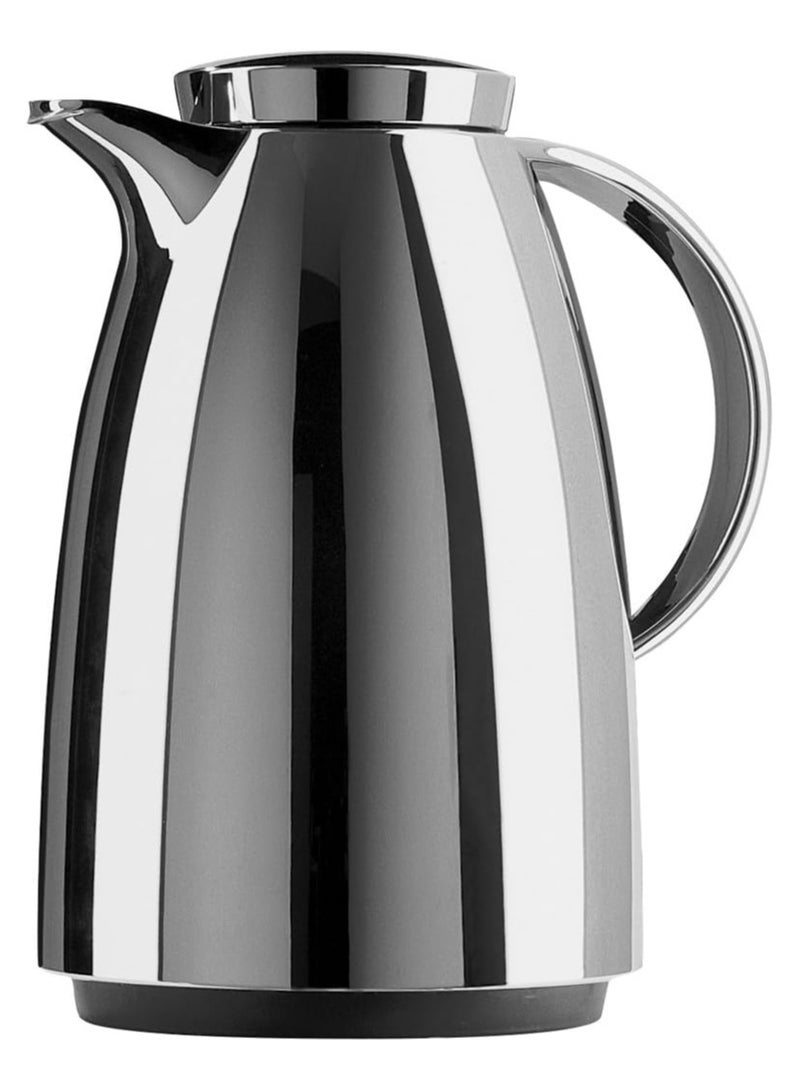 emsa Auberge 1.5L Vacuum Flask – Chrome Insulated Drink Jug with Screw-Top Lid – Leak-Proof Hot & Cold Beverage Flask for Tea, Coffee, and More – Ideal for Indoor & Outdoor Use – Made in Germany  - Image 1