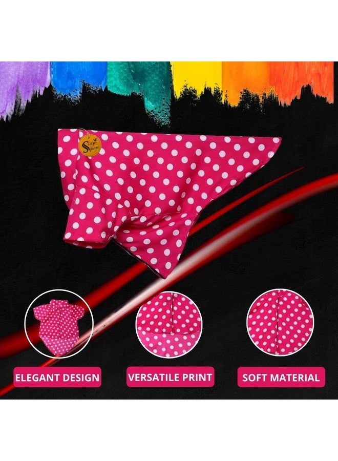 Sage Square Funky Soft Material Dog Shirt | Cool/Funky Print Pet | Soft Light Weight | Comfortable & Breathable Dog Clothing | Trendy Vest Outfit (Xlarge - 24 Inch) (Polka Pink) - Image 3