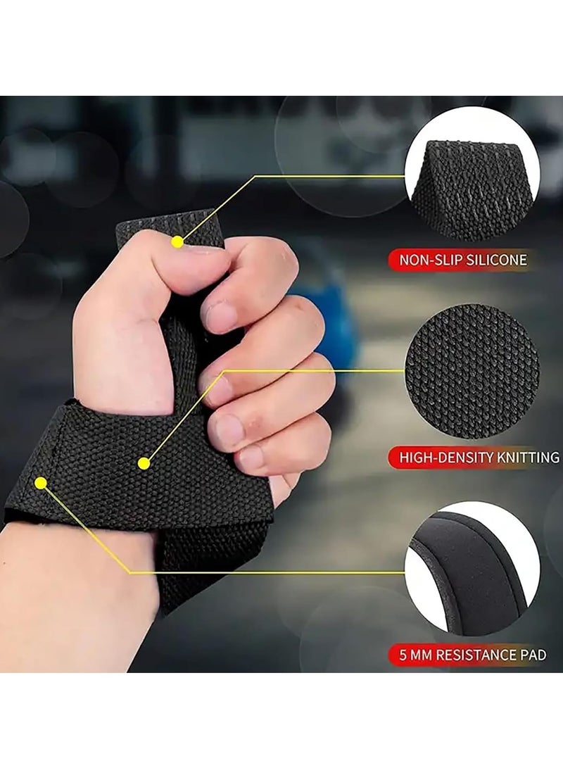 Generic Lifting Wrist Straps Gym Wristbands for Weightlifting Pull Ups and Strength Training 2Pcs  - Image 3
