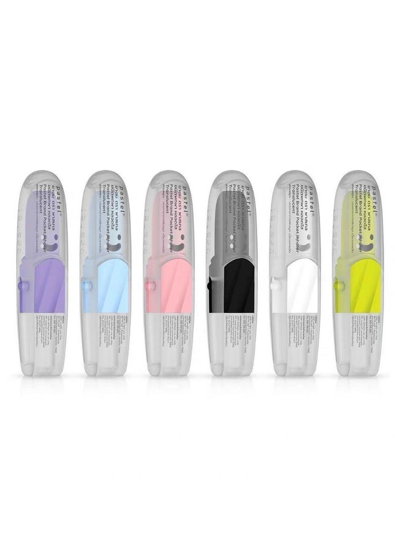 PASTEL 6-PACKS Thai Mint Flavored Nose Cooling Sticks, Magic Nasal Decongestant, Natural Herbal Medicine, Refreshing While Driving, Can Improve Concentration and Provide a Refreshing and Cooling Feeling - Image 1