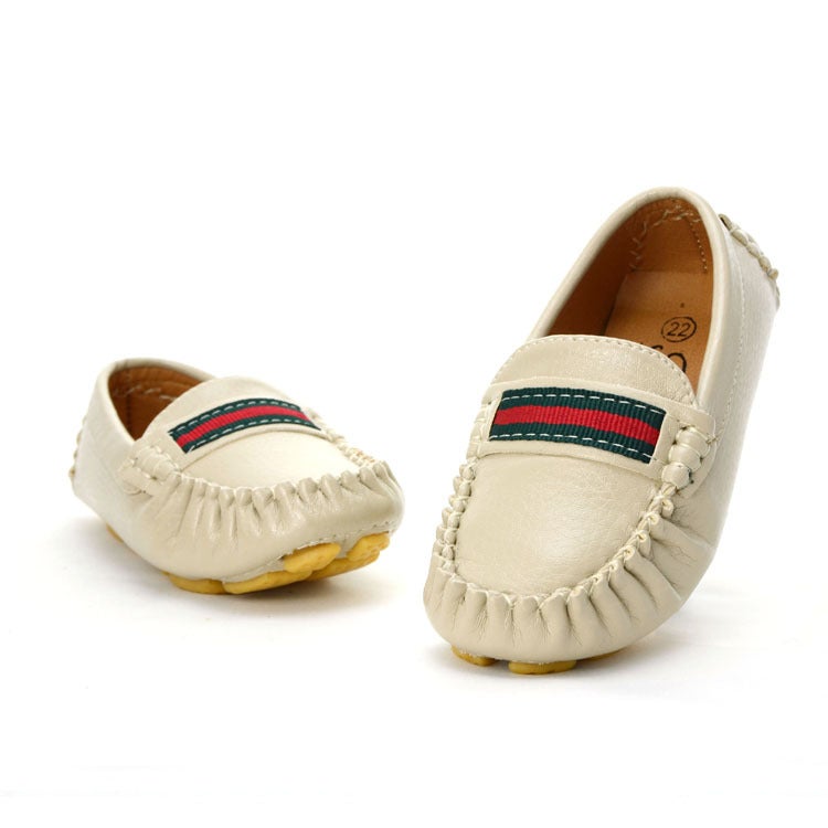 Ruizu 2025 Children'S Shoes Boys And Girls Korean Single Shoes Children'S Doudou Shoes Fashion Leather Shoes Dropshipping - Image 5
