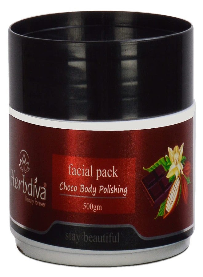 Herbdiva Choco Body Polishing Face Pack 500g | With Goodness Of Coco Powder, Vitamin C & E | Stay Beautiful & Glowing - Image 1