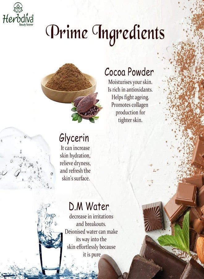 Herbdiva Choco Body Polishing Face Pack 500g | With Goodness Of Coco Powder, Vitamin C & E | Stay Beautiful & Glowing - Image 4