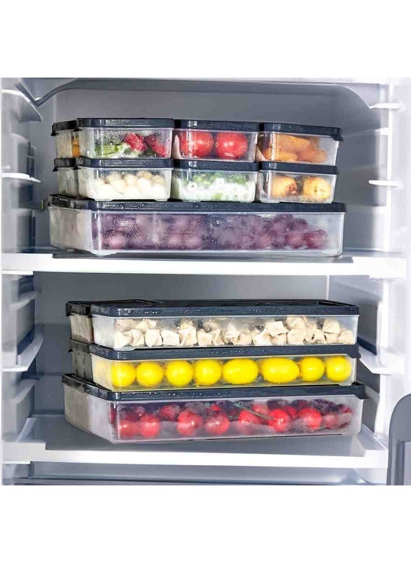 Vzn - Storage container horizontal lid refrigerator ice cube storage container ice cube organizer refrigerator organizer - Image 1