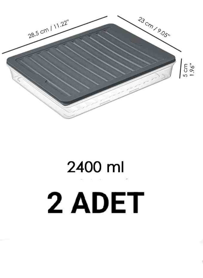 Vzn - Storage container horizontal lid refrigerator ice cube storage container ice cube organizer refrigerator organizer - Image 1