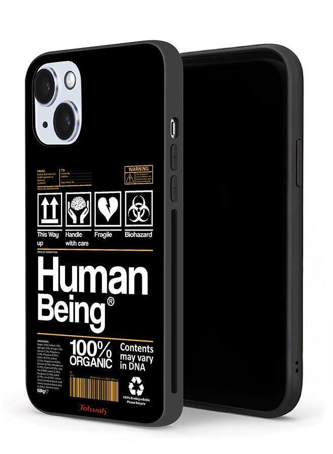 Tolwak Apple iPhone 14 Protective Case Human Being Sticker - Image 1