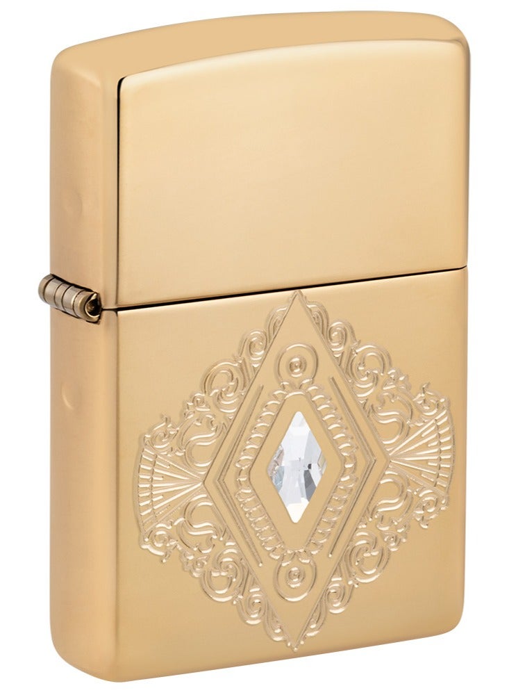 Zippo Ae401570 169 زخرفة عتيقة درع نحاس مصقول عالي مقاوم للرياح ولاعة - Image 1