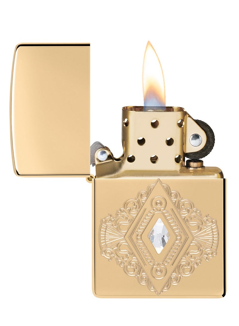 Zippo Ae401570 169 زخرفة عتيقة درع نحاس مصقول عالي مقاوم للرياح ولاعة - Image 3