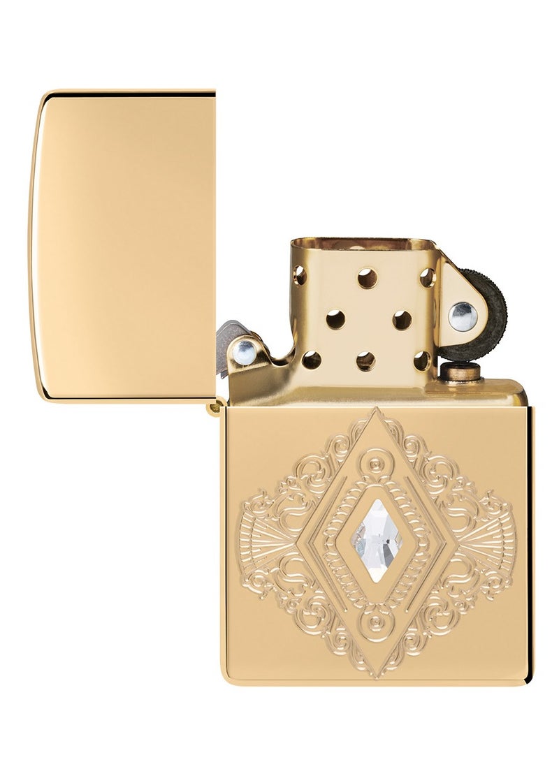 Zippo Ae401570 169 زخرفة عتيقة درع نحاس مصقول عالي مقاوم للرياح ولاعة - Image 4