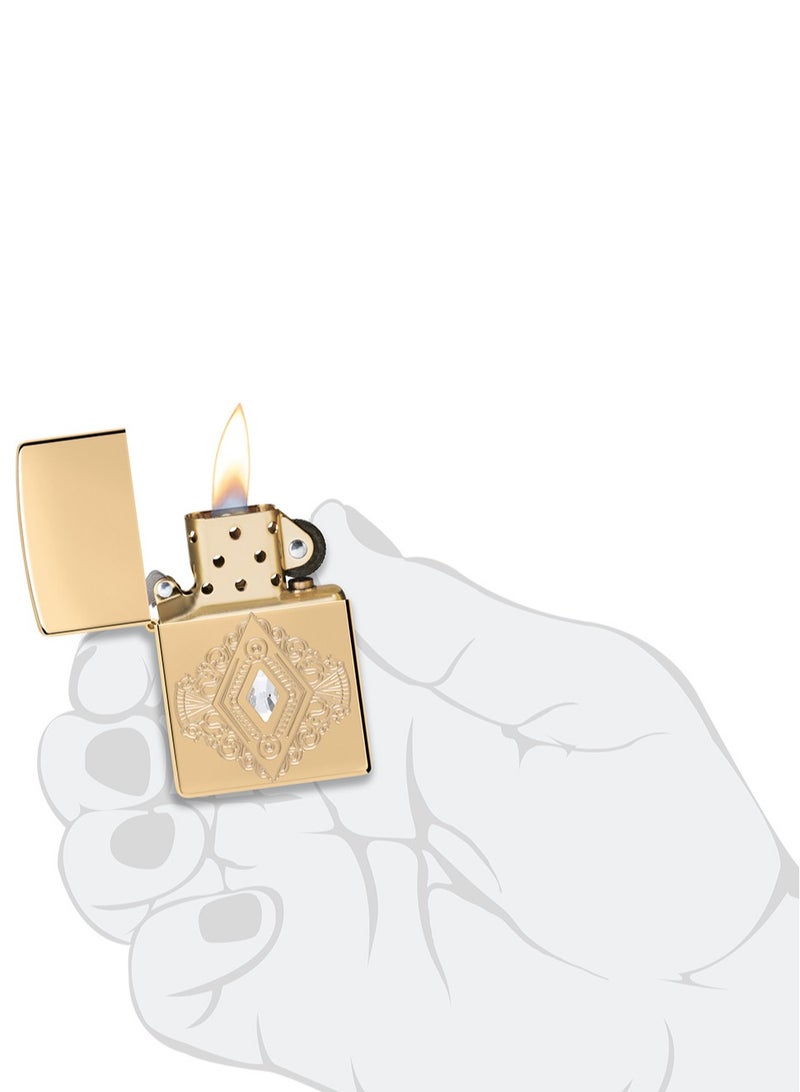 Zippo Ae401570 169 زخرفة عتيقة درع نحاس مصقول عالي مقاوم للرياح ولاعة - Image 5
