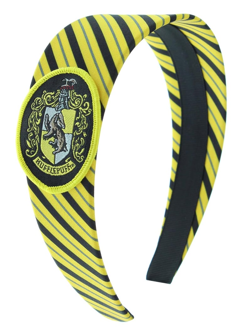 Bio World Harry Potter Headbands for Women and Girls' Hogwarts Houses Gryffindor Slytherin Ravenclaw Hufflepuff Hogwarts (Hufflepuff) - Image 1