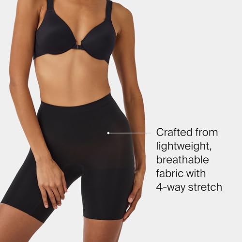 SPANX SPANXsculpt Seamless Power Mid-Thigh Short - Core Shapewear - Lightweight, All-Day Shaping & Support - No Panty Lines - Very Black - X Large - Image 3